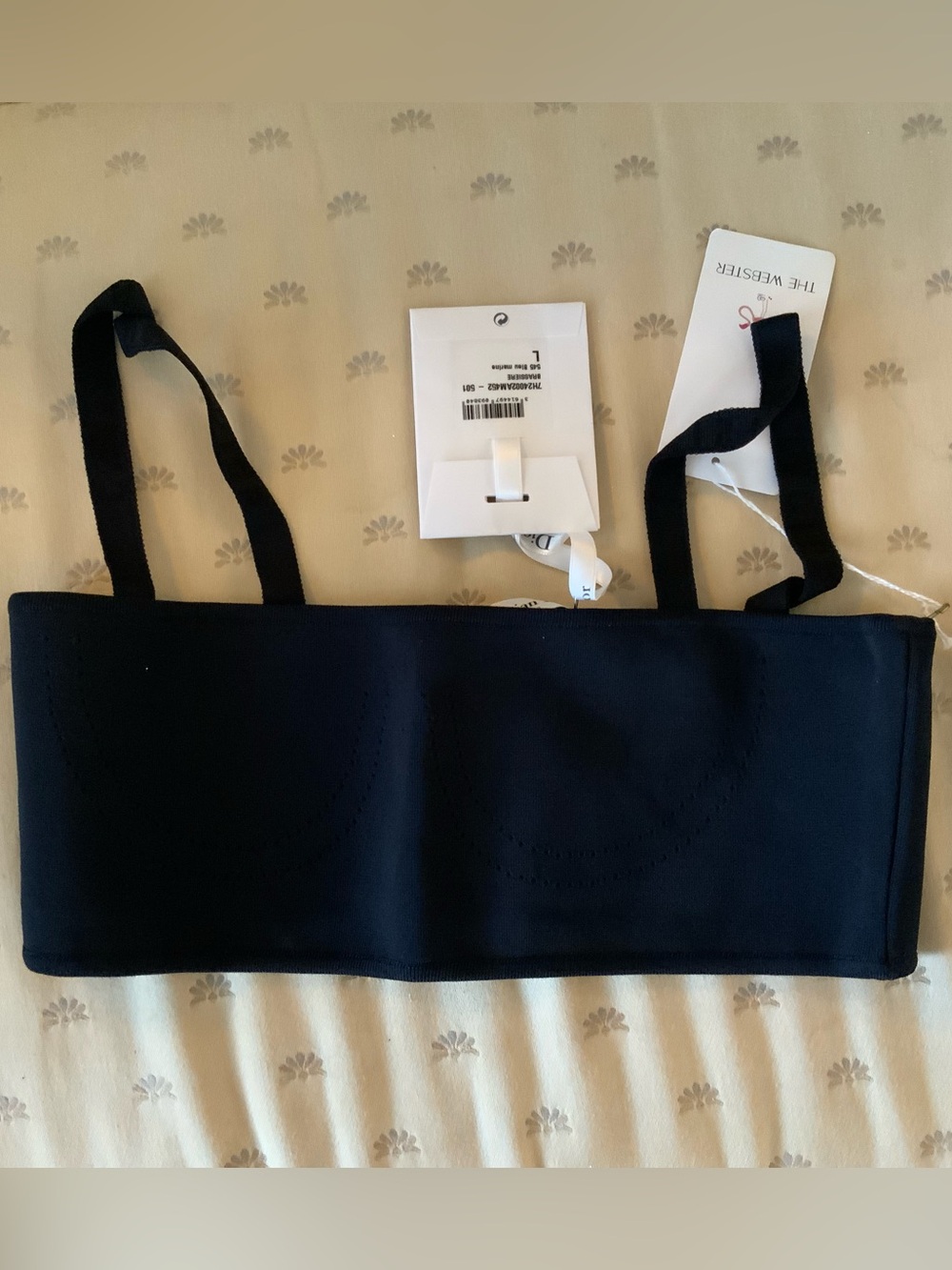 Christian Dior J’Adior Navy Bralette Crop Top NWT L